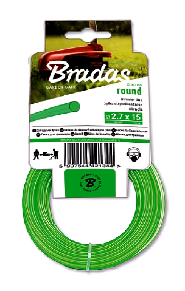 Леска круглая BRADAS 2,4мм/50м