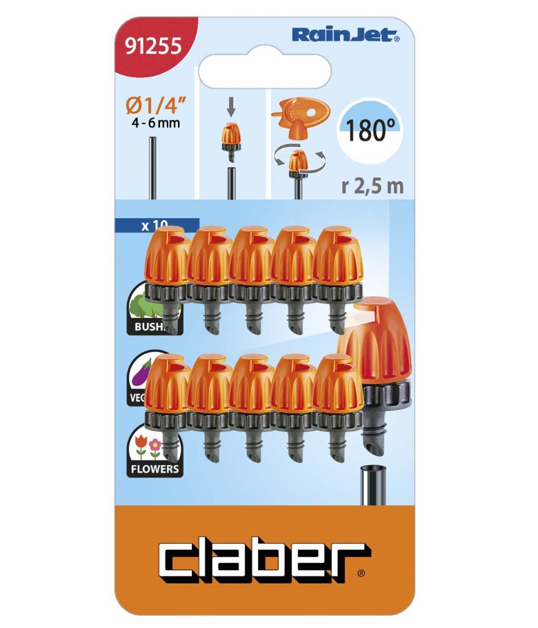 Микросплинкер 180° Claber, 10шт.