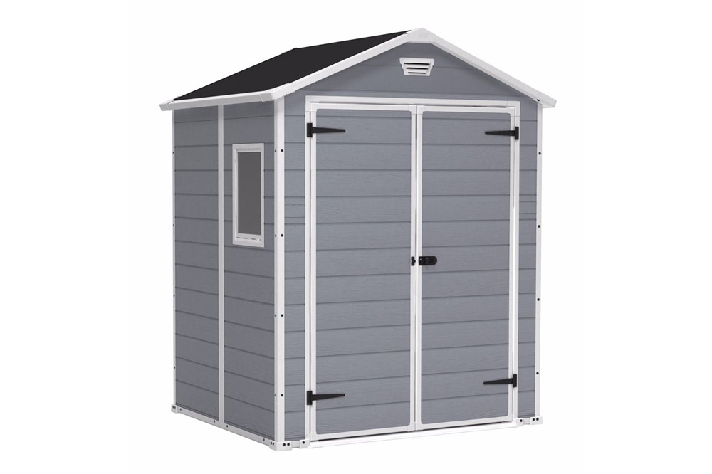 Пластиковый сарай MANOR 6x5 DD, серый