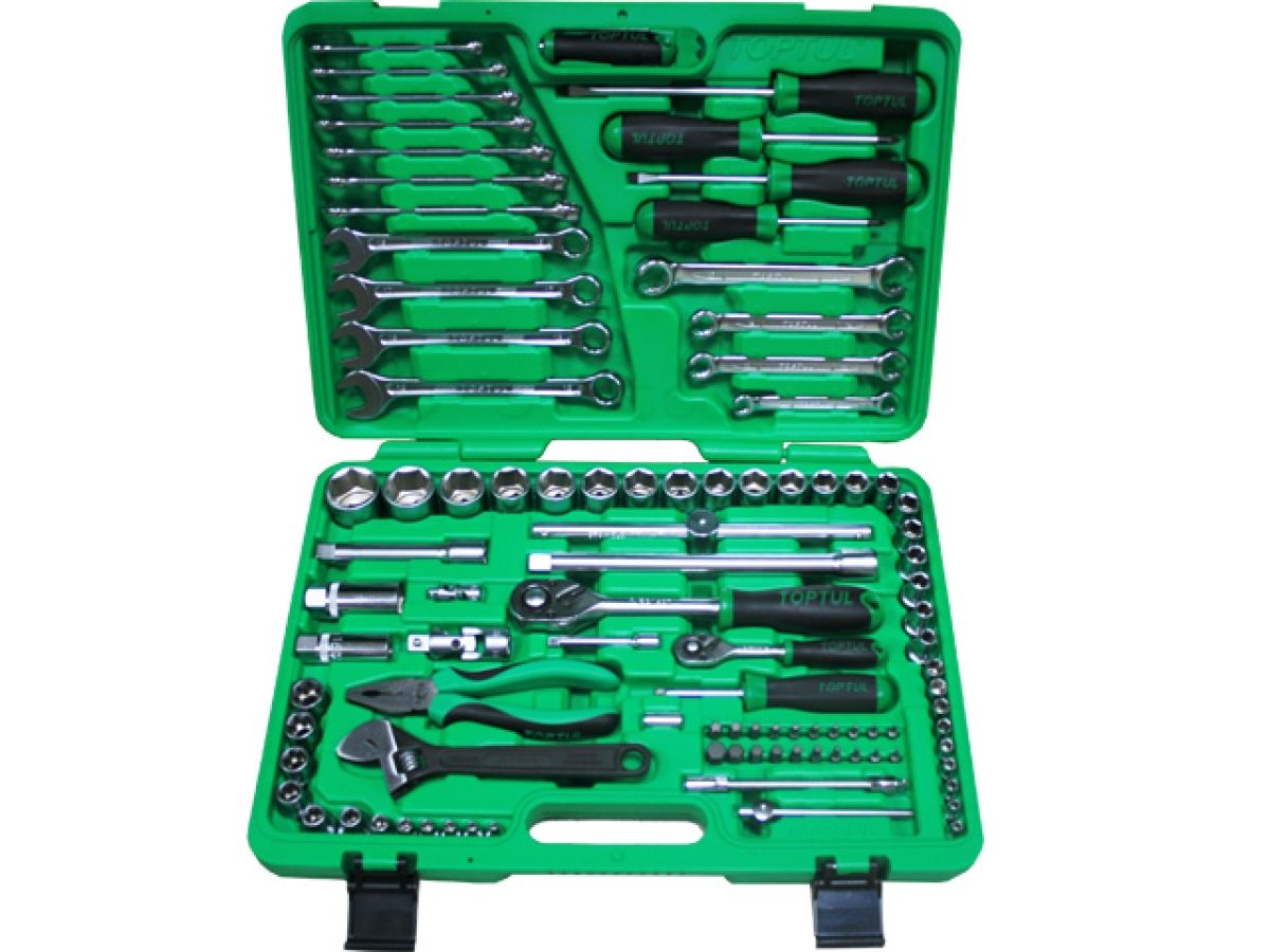 Набор слесарного инструмента в чем. 96предм. 1/4",1/2" 6гр. TOPTUL (GCAI9601)