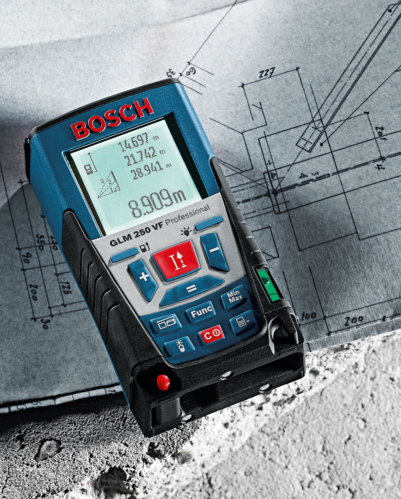 Дальномер лазерный BOSCH GLM 250 VF + BS 150 в кор.