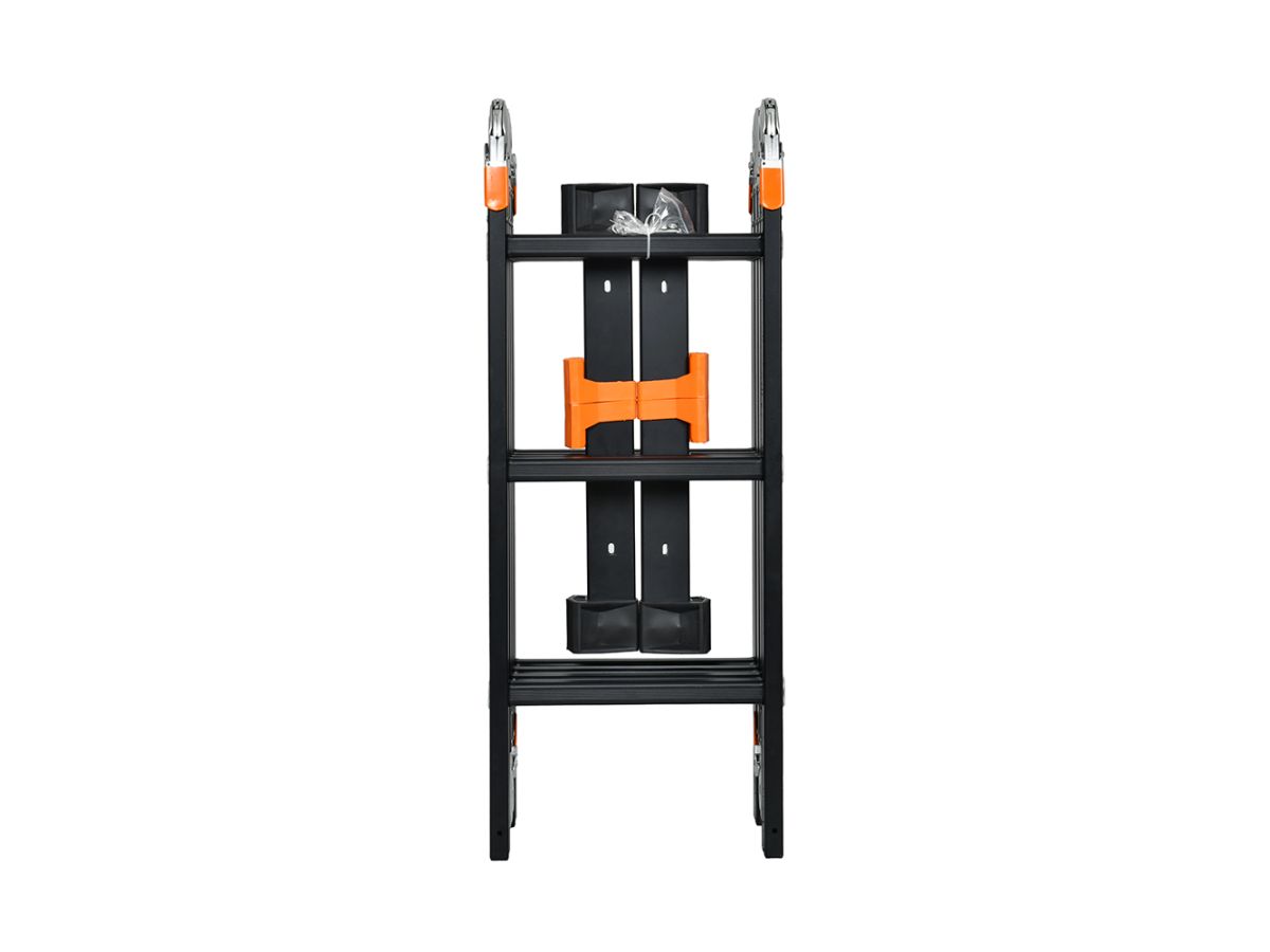 Лестница алюм. многофункц.4х3 ступ.(175см/355см) 12,3кг BLACK LINE STARTUL (ST9930-03)