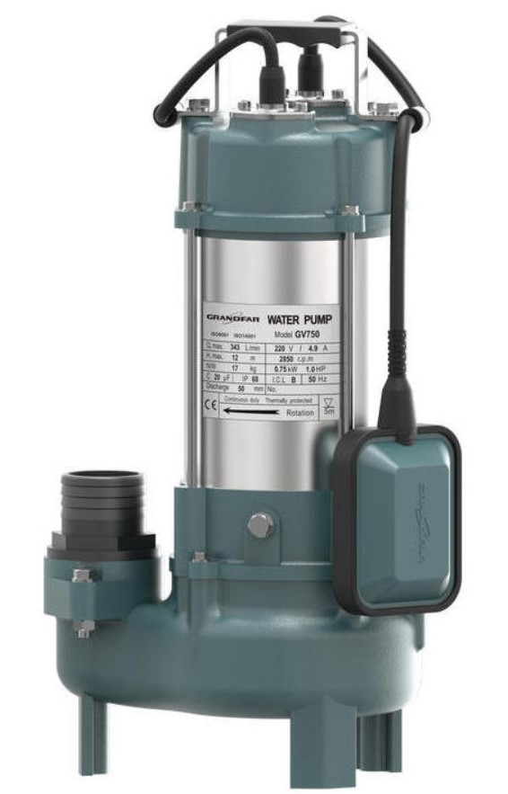 Вихревой дренажно-фекальный насос GRANDFAR GV250
