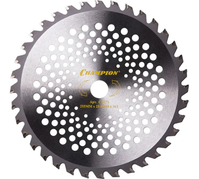 Нож с зубцами из твердого сплава Strong (36 зубьев, 255х25,4 мм) CHAMPION C5171