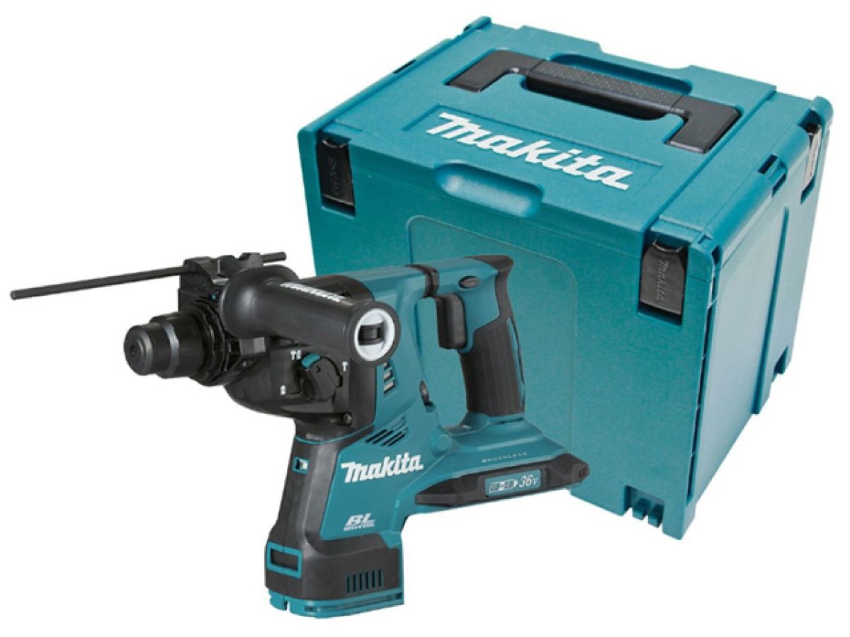 Аккум. перфоратор MAKITA DHR 282 ZJ в чем. + 2 АКБ 5Ач и ЗУ