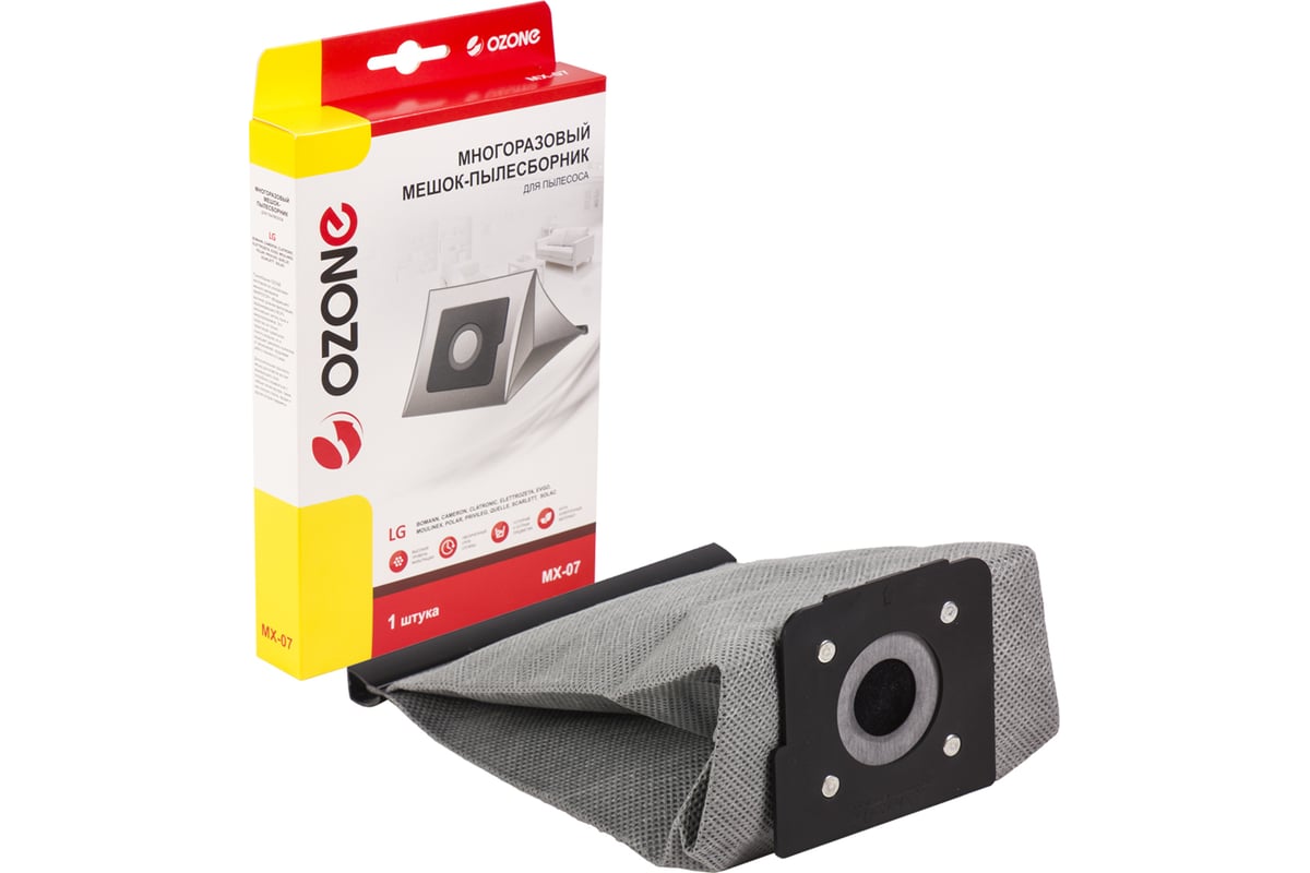 Мешок многоразовый OZONE MX-07 для пылесоса LG