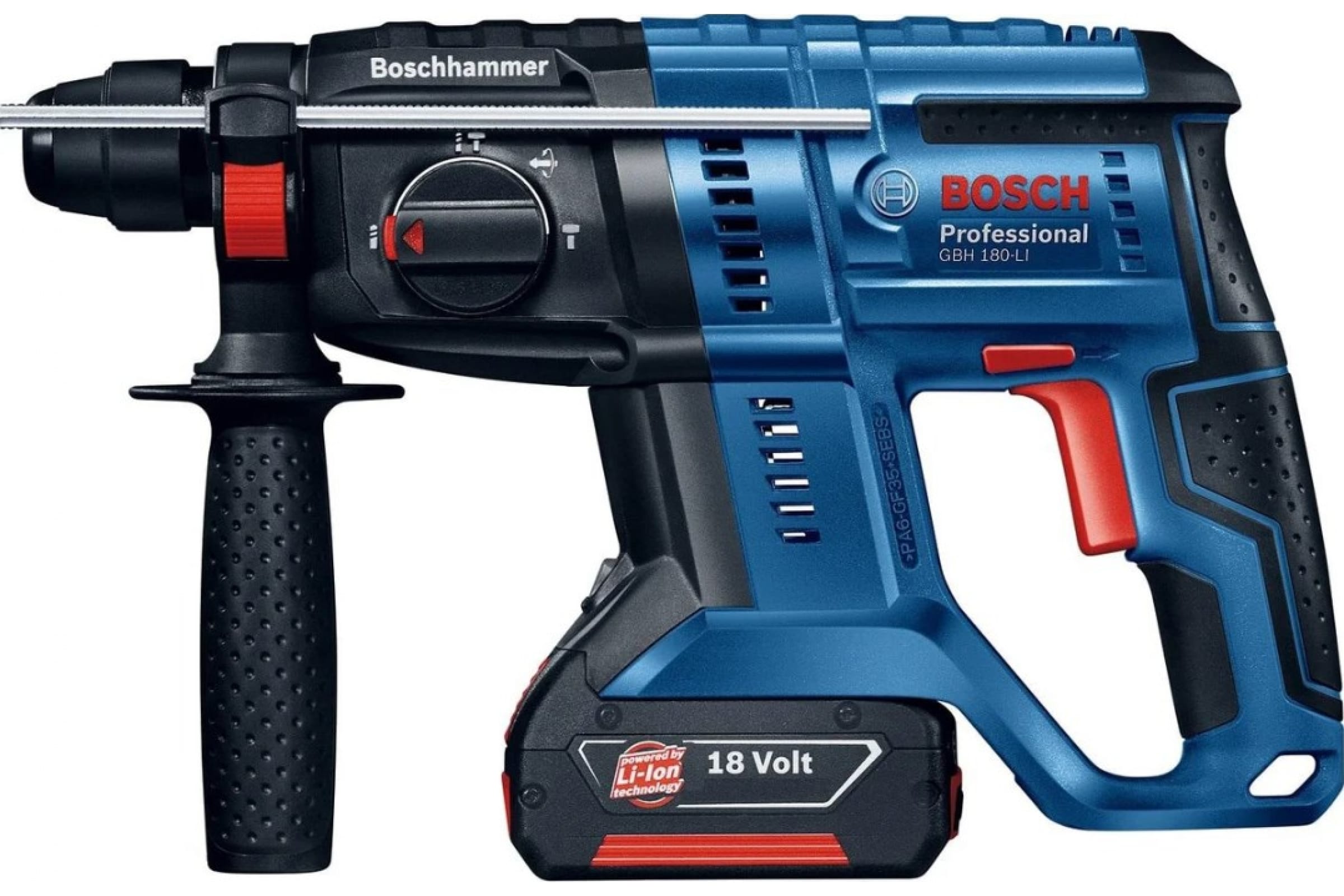 Аккумуляторный перфоратор Bosch GBH 180-LI + GBA 18 В 4.0 Ач + GAL 18V-40
