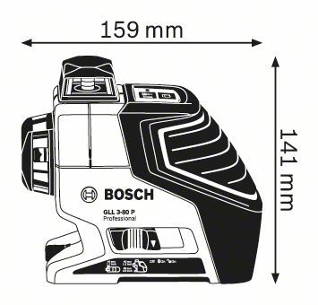 Линейный нивелир Bosch GLL3-80P
