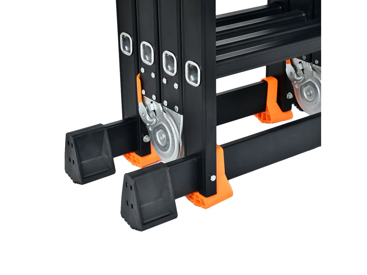 Лестница алюм. многофункц.4х3 ступ.(175см/355см) 12,3кг BLACK LINE STARTUL (ST9930-03)