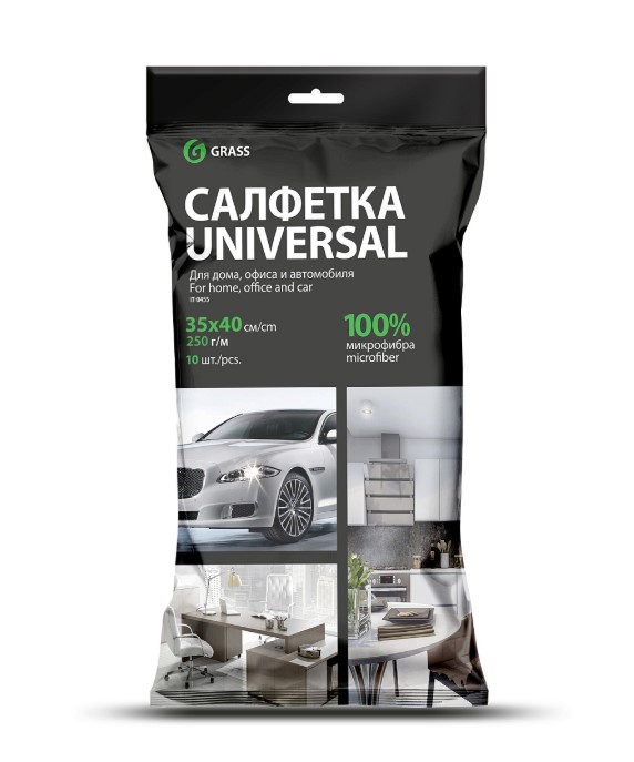 Салфетка GraSS микрофибра 250 г/м 35*40 (10шт)
