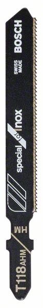 Пилка по металлу для лобзика  Bosch Special for Inox T 118 AHM 83 мм 1 шт.