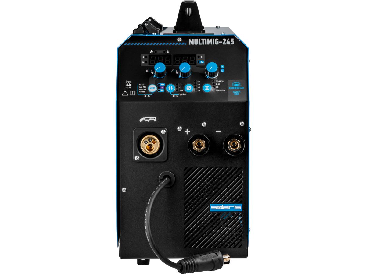 Полуавтомат сварочный Solaris MULTIMIG-245 (MIG/FLUX/SPOT/MMA/TIG)