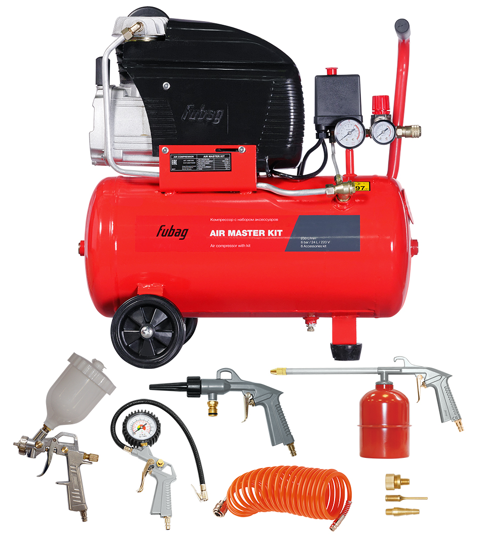 Компрессор масляный коаксиальный FUBAG AIR MASTER KIT + 6