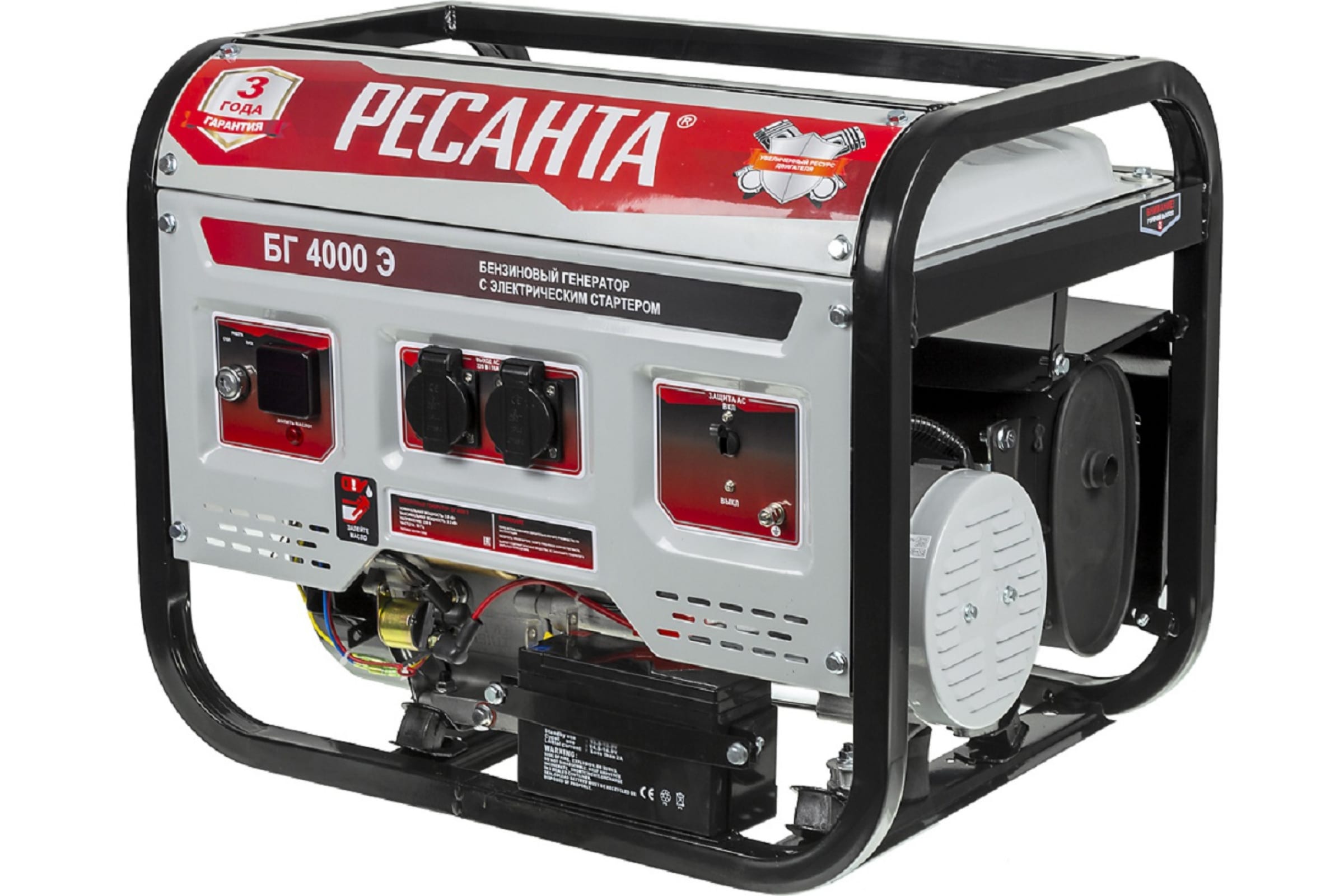 Бензиновый генератор Ресанта БГ 4000 Э (64/1/52)