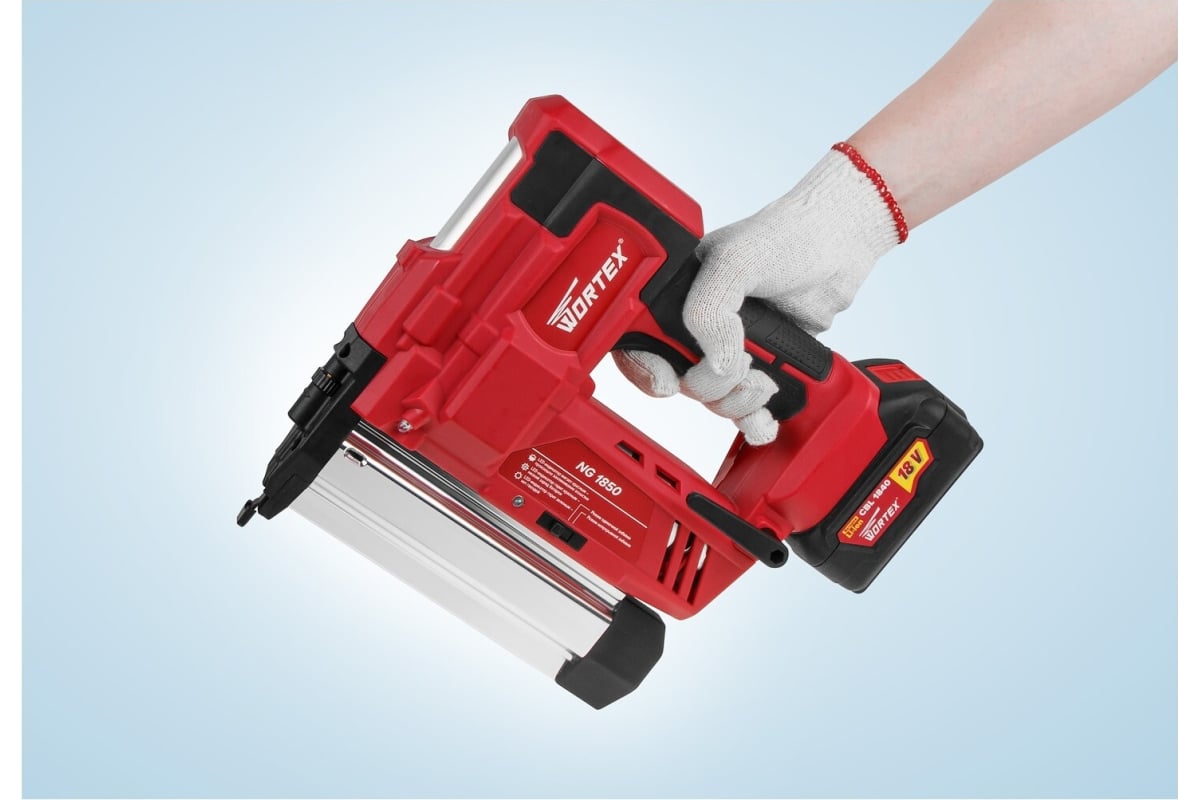 Аккумуляторный гвоздезабиватель Wortex NG 1850