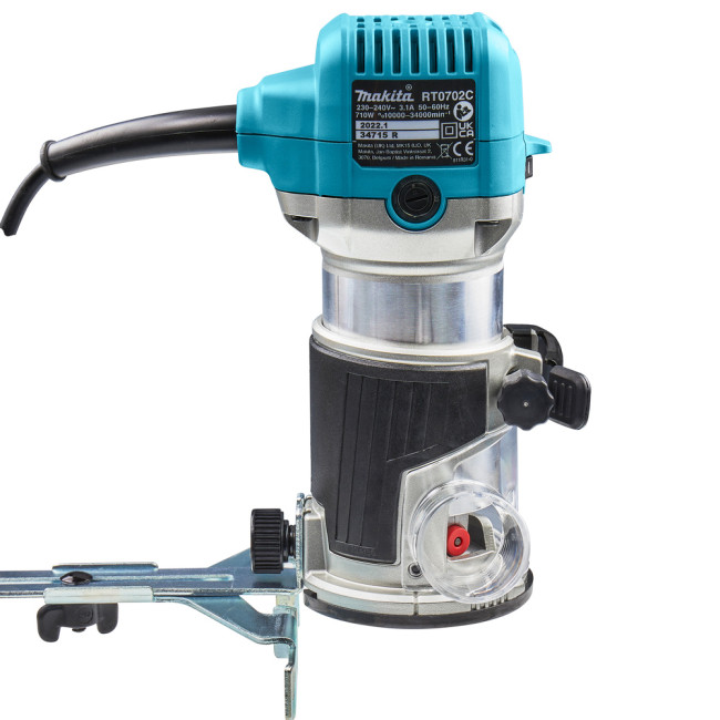 Фрезер кромочный MAKITA RT 0702 CX2 + аксессуары в сумке