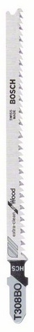 Пилка по дереву для лобзика  Bosch Extra-Clean for Wood T 308 B 117мм