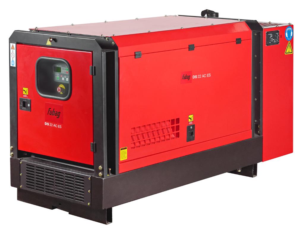Дизельный генератор FUBAG DS 22 AC ES однофазный, с электростартером, в кожухе