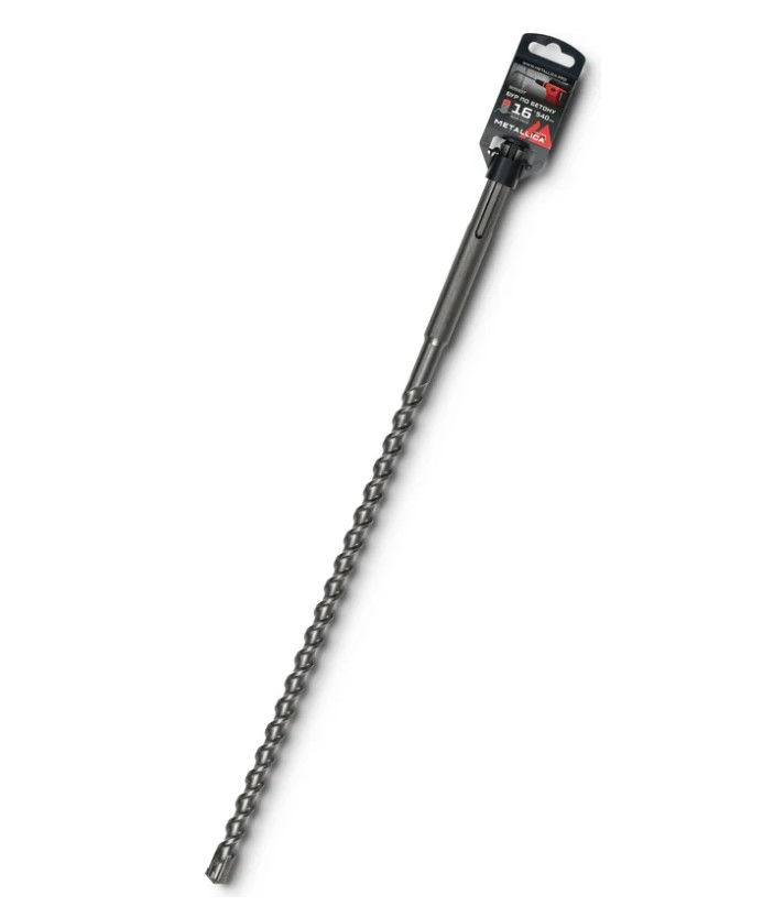 Бур по бетону SDS-max METALLICA Ultra 16х540/400 мм, Х-напайка, 2 спирали