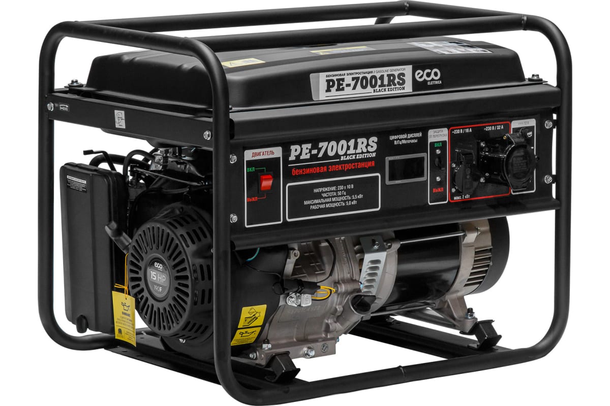 Бензиновый генератор ECO PE-7001RS Black Edition