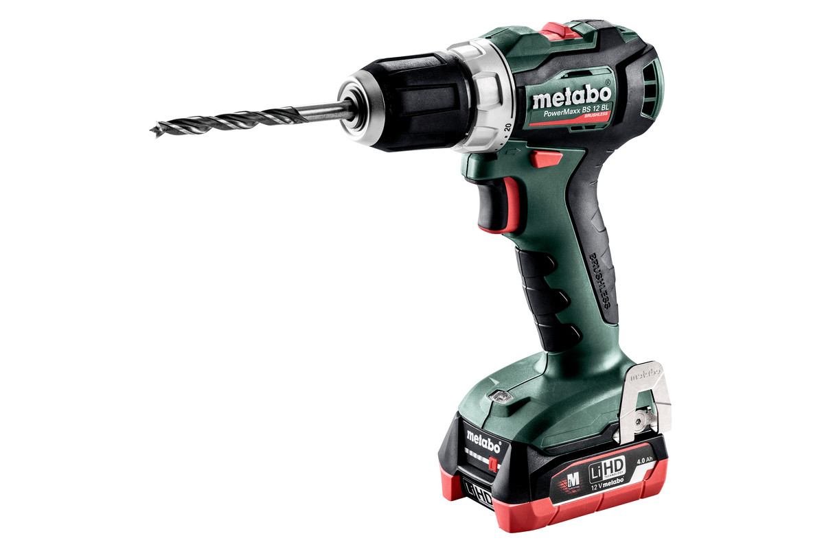 Дрель-шуруповерт Metabo PowerMaxx BS 12 BL (LiHD 2x4.0 Ач)