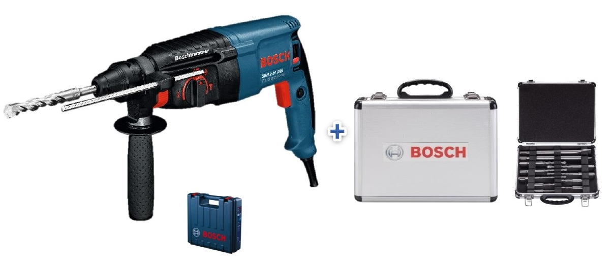 Перфоратор Bosch GBH 2-26 DRE + набор оснастки