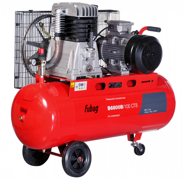 Компрессор масляный ременной FUBAG B6800B/100 СТ5 одноступенчатый (45681526)