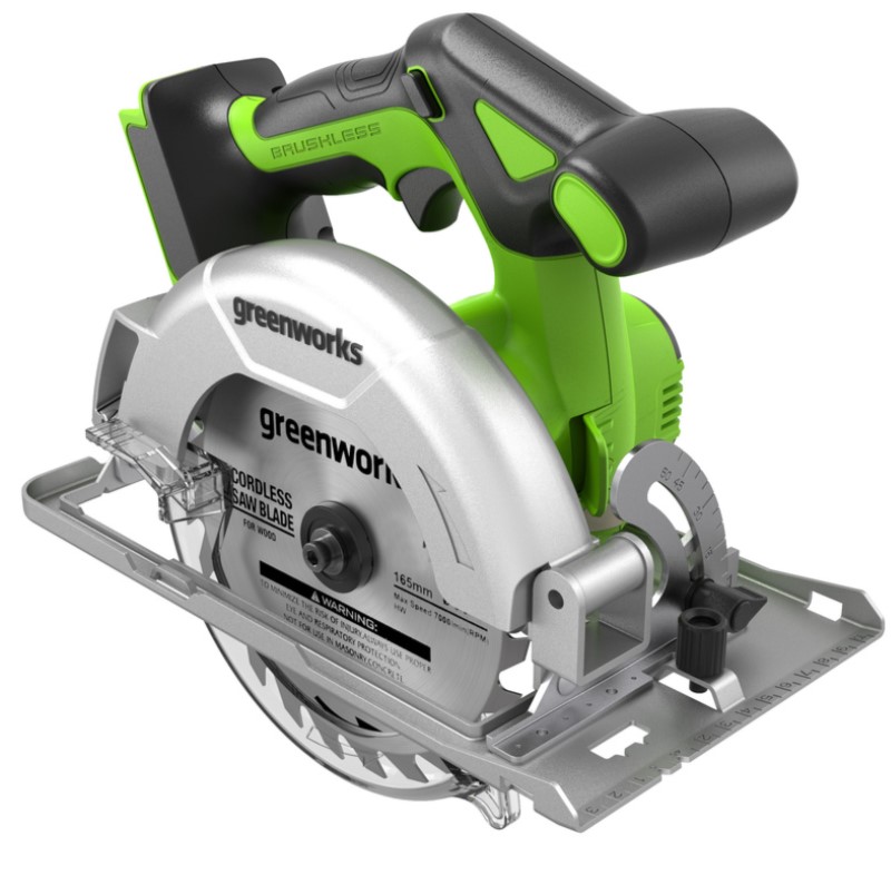 Циркулярная пила аккумуляторная Greenworks GD24CS165 24В