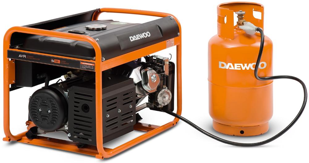 Бензогенератор DAEWOO Power GDA 7500 DFE (газовый)