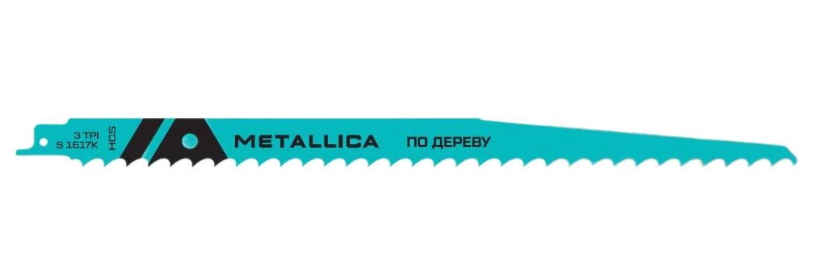 Пилки сабельные METALLICA Optima S1617K 300/275мм, шаг 8,5мм, HCS по дереву 2шт.