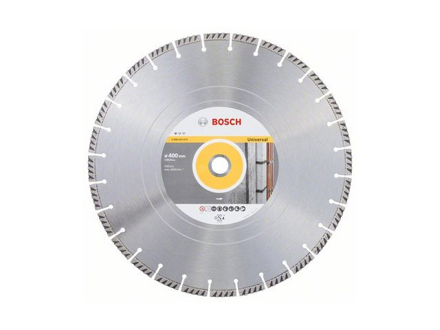 Алмазный круг 400х25.4 мм BOSCH Turbo STANDARD FOR UNIVERSAL (сухая/мокрая резка)