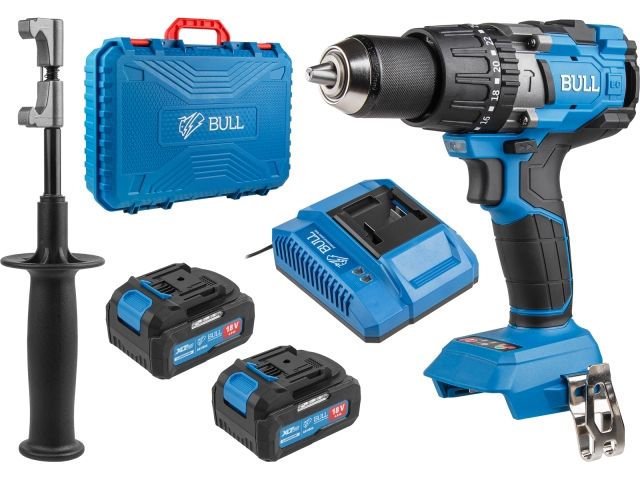 Аккум. дрель-шуруповерт BULL SR 1805 в чем. XLTpro (2 х 4Ач)