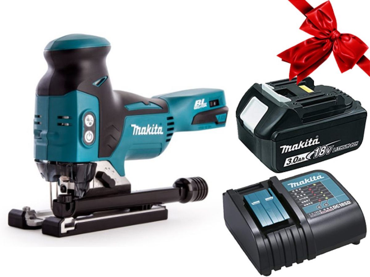Аккумуляторный лобзик MAKITA DJV 181 Z в кор. + АКЦИЯ (BL1830B + DC18SD)