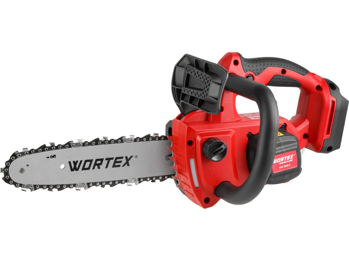 Аккумуляторная цепная пила WORTEX CEC 2518-3 в чем. ALL1 XLT SET