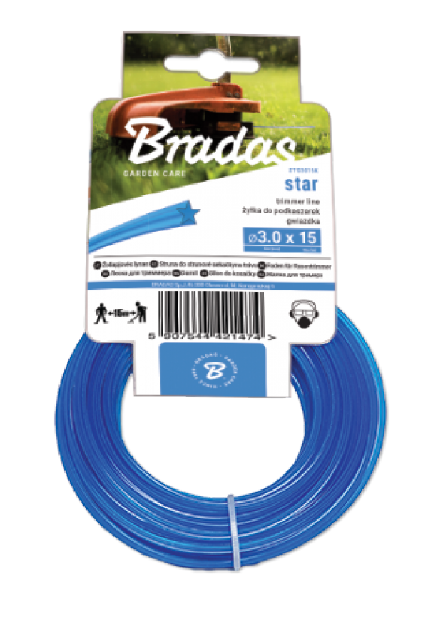 Леска звезда BRADAS 2,7мм/50м
