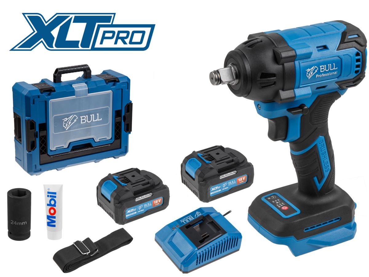 Аккум. ударный гайковерт BULL SC 1804 Xcase, XLTpro