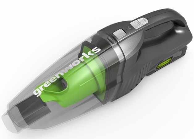 Пылесос ручной аккумуляторный Greenworks G24HV 24V (без АКБ и ЗУ)