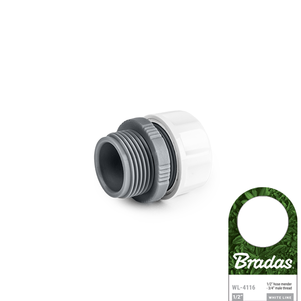 Адаптер BRADAS WHITE LINE 1/2" - 3/4" с наружной резьбой