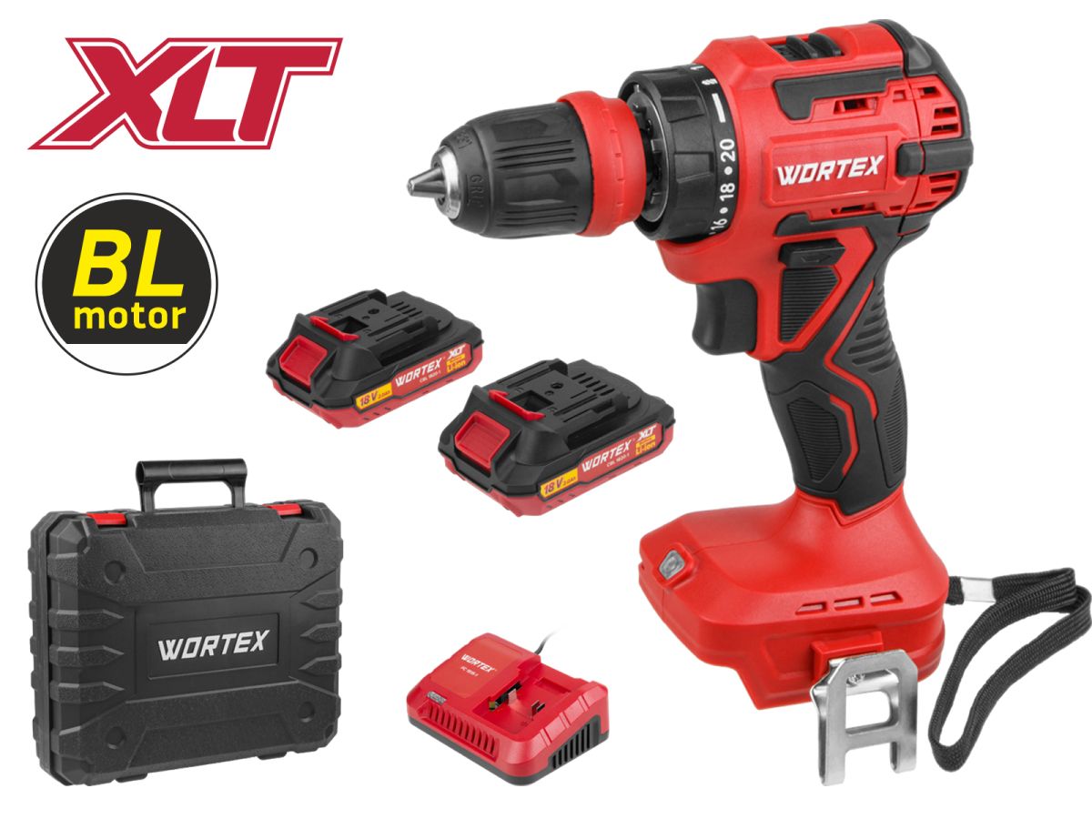 Аккум. дрель-шуруповерт WORTEX BD 2025 LiSET в чем. ALL1 XLT (2 АКБ 2Ач + ЗУ)