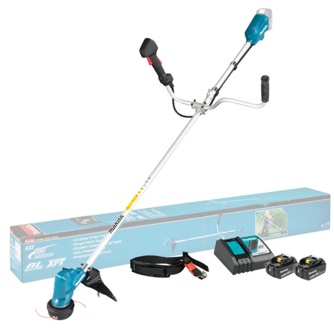 Триммер аккум. MAKITA LXT DUR 190 URT3 (2 АКБ 5Ач + ЗУ)