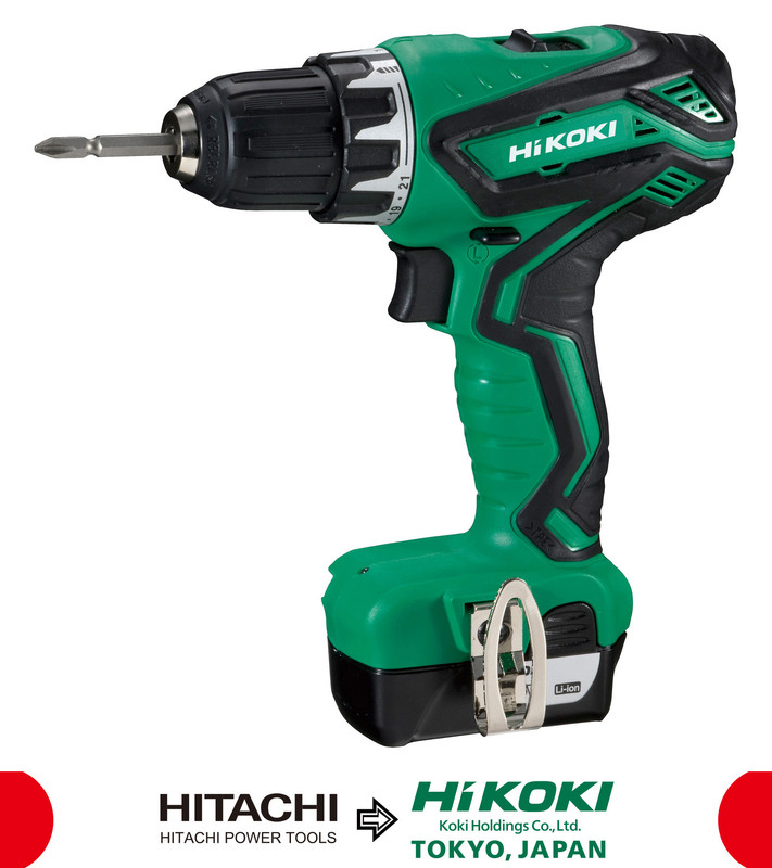 Аккумуляторный шуруповерт Hikoki DS10DAL (+ набор бит HItachi на 24 предмета)