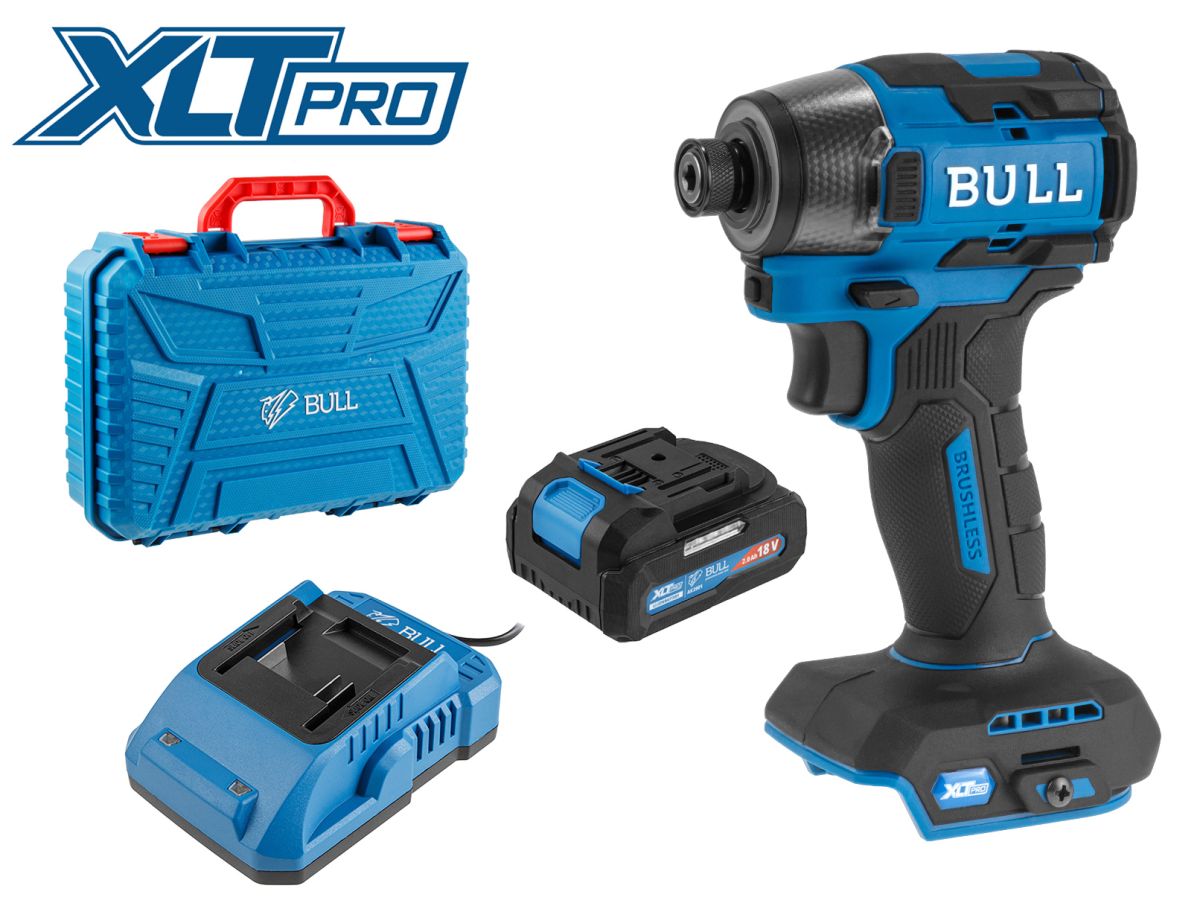 Аккумуляторный ударный гайковерт BULL CID 2218 XLTpro SET (АКБ 4Ач + ЗУ)