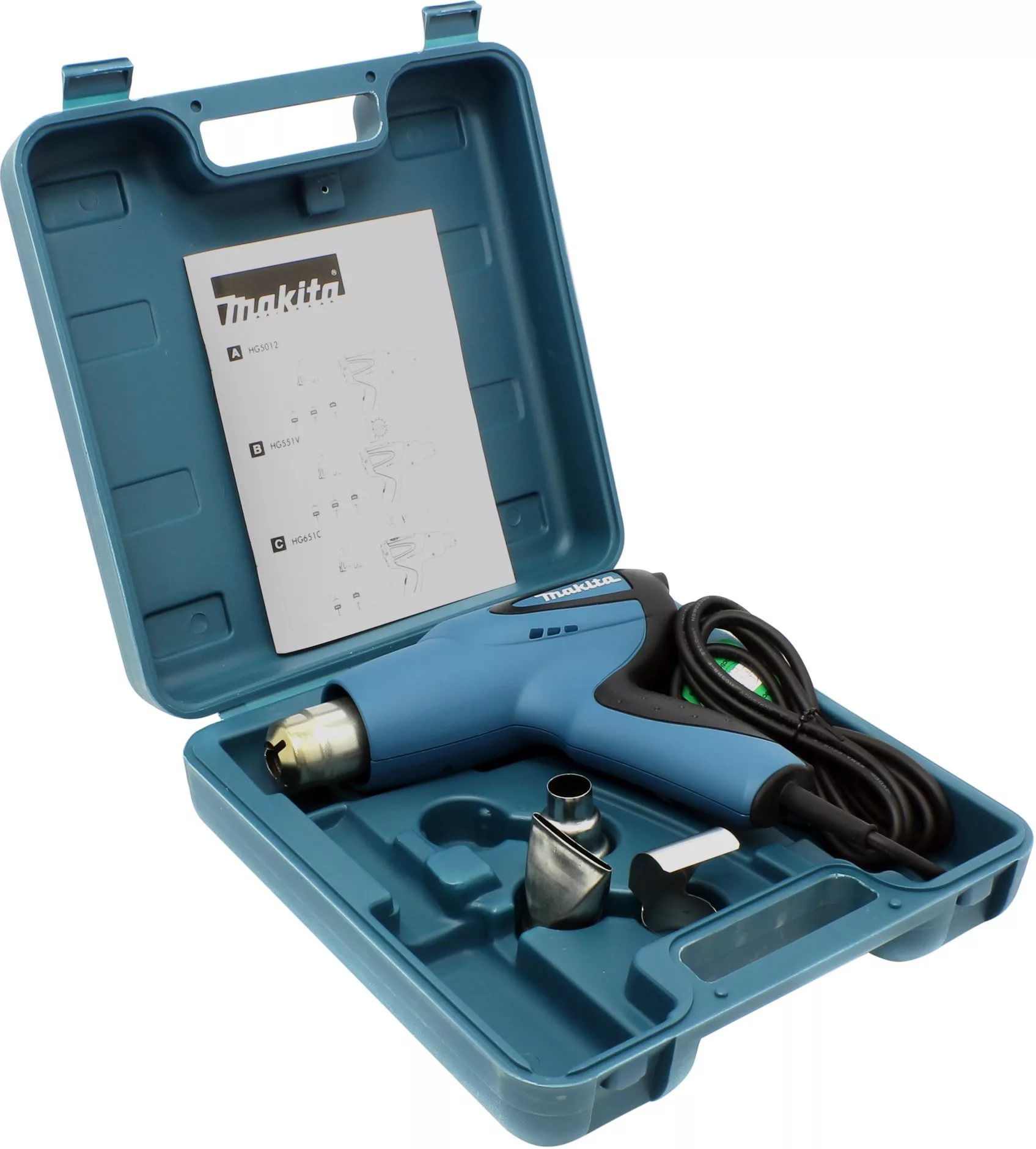 Термовоздуходувка MAKITA HG 551 VK в чем. + набор сопл