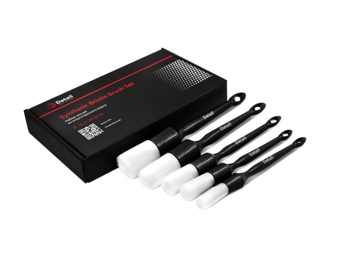 Комплект пластиковых кистей с искусственным ворсом Detail