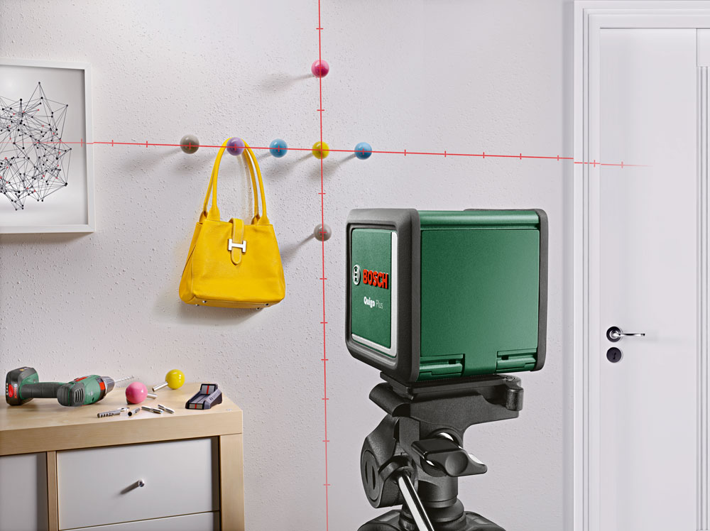 Нивелир лазерный BOSCH QUIGO PLUS со штативом в кор.