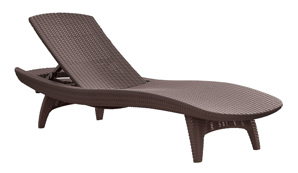 Шезлонг KETER Pacific Lounger, коричневый