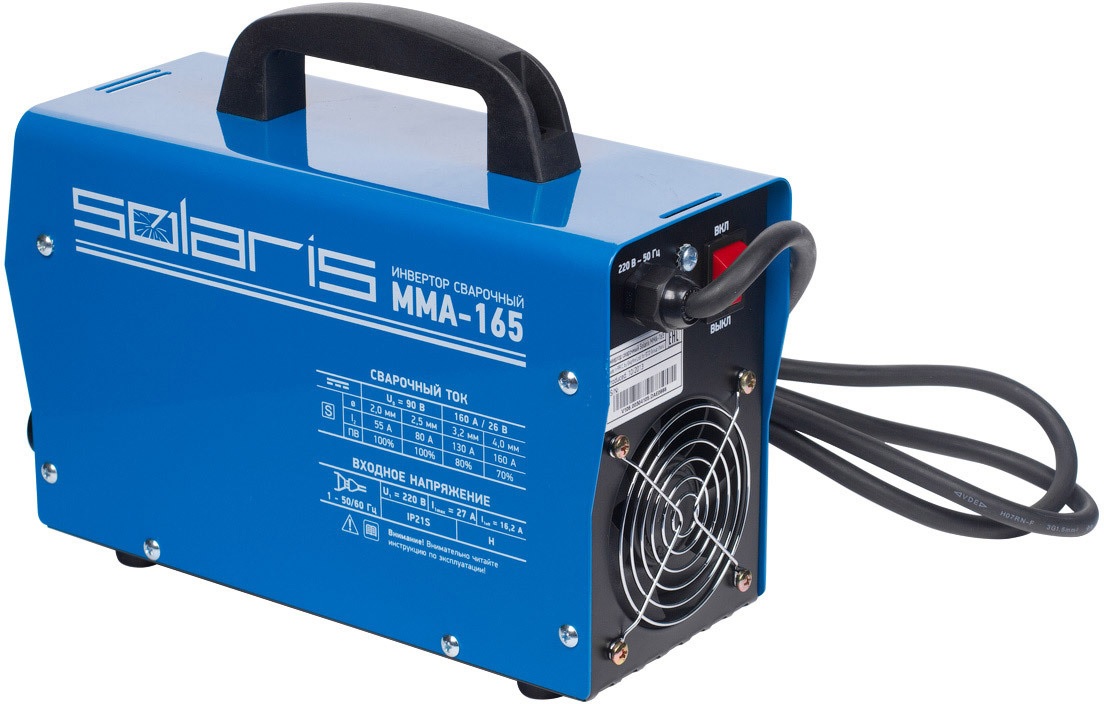 Сварочный инвертор Solaris MMA-165 (MMA-165)