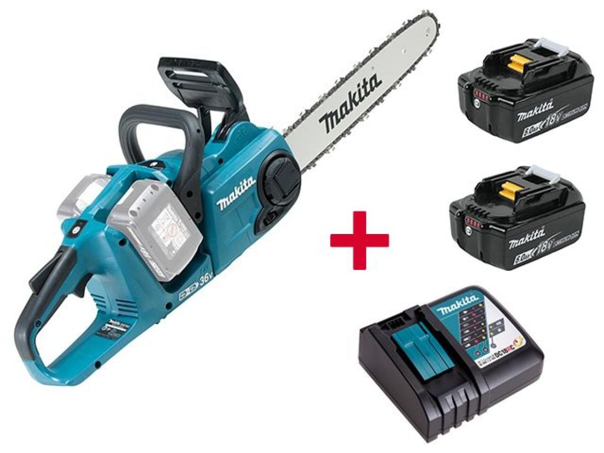 Аккумуляторная пила цепная MAKITA DUC 353 Z (2 АКБ 5Ач + ЗУ)
