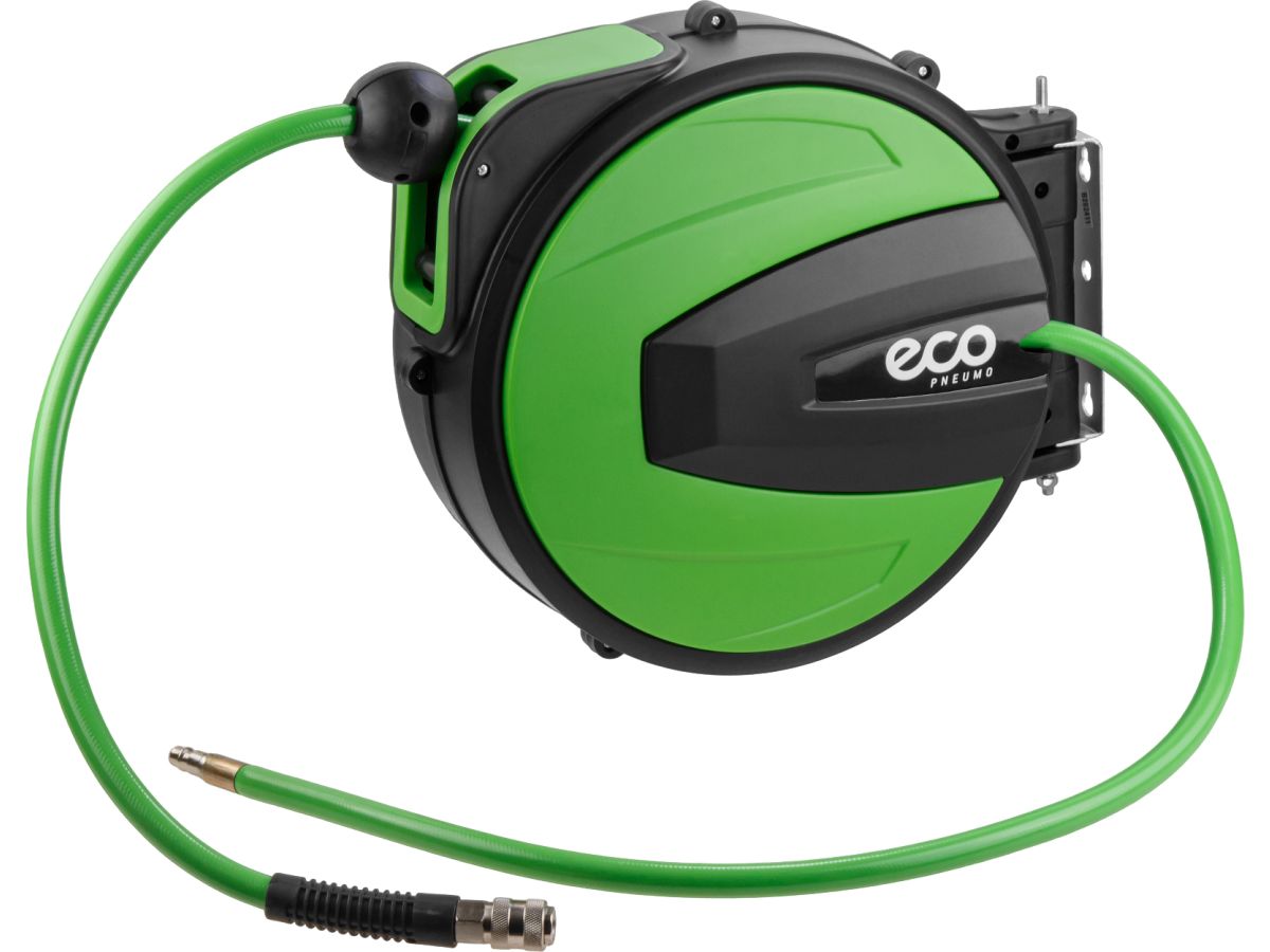 Шланг армированный ECO 10/16мм 10м с быстросъемами на катушке (EC3924-2)