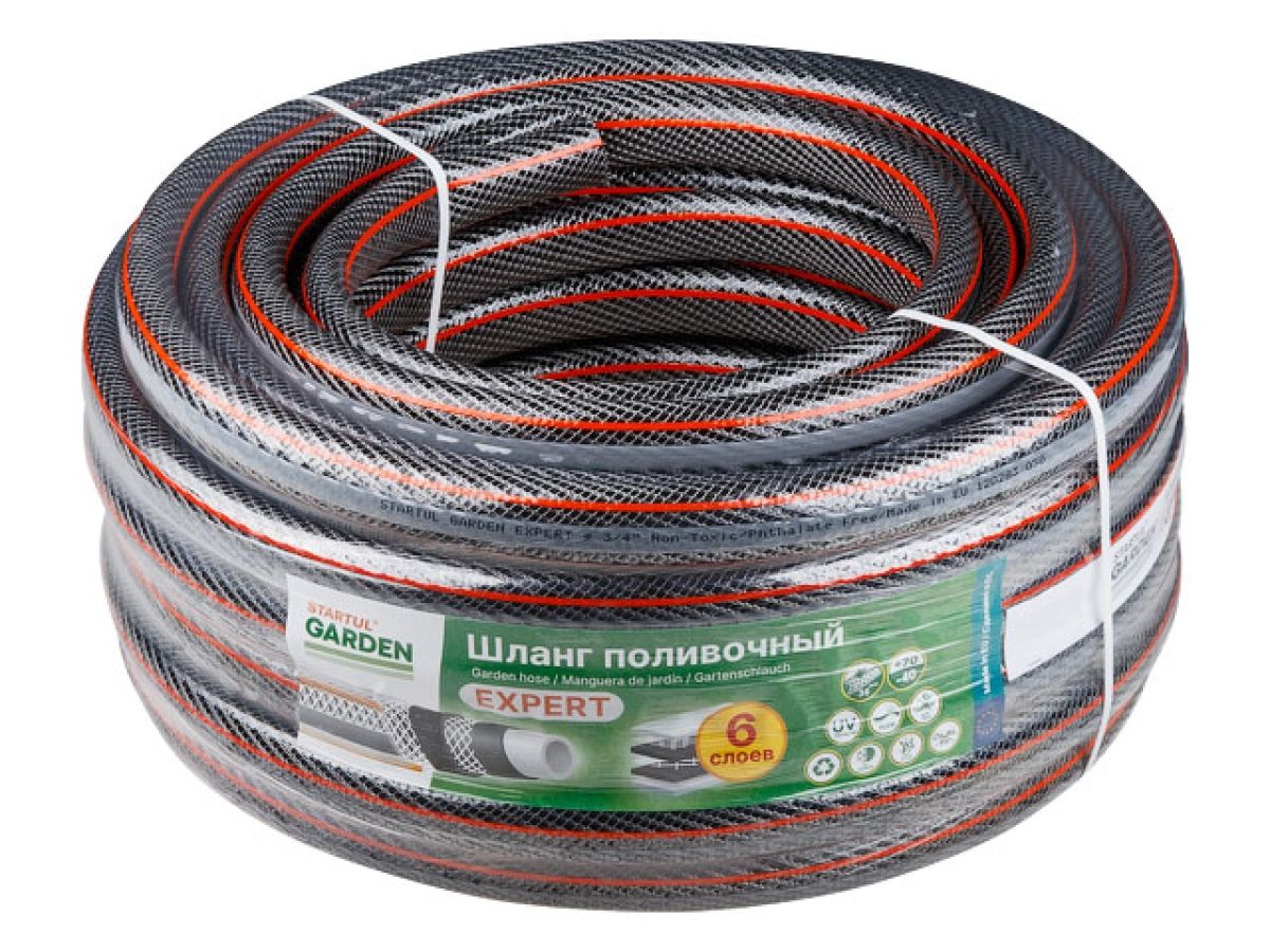 Шланг поливочный 3/4" 25м STARTUL GARDEN EXPERT (6 слоев)